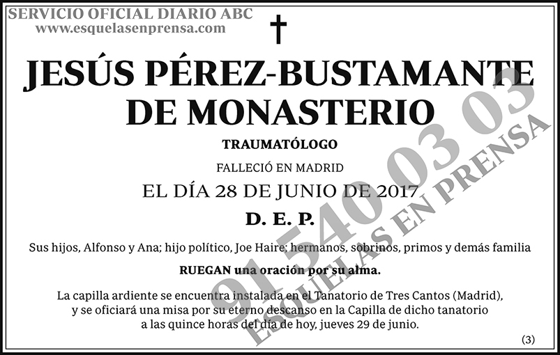 Jesús Pérez-Bustamante de Monasterio